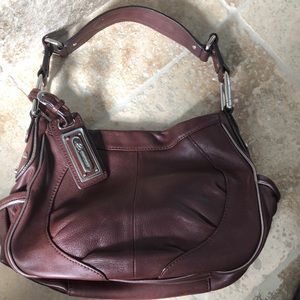 B.Makowsky Brown Leather Shoulder Bag